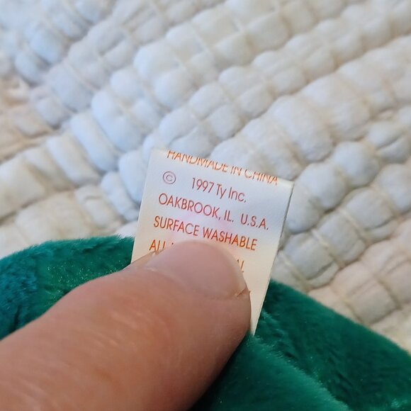 1997 Erin the Bear TY Original Beanie Baby - Picture 8 of 8